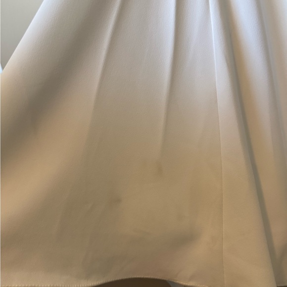 Maggie Sottero Ivory Crepe Cowl-Back Mermaid Gown - Picture 9 of 12